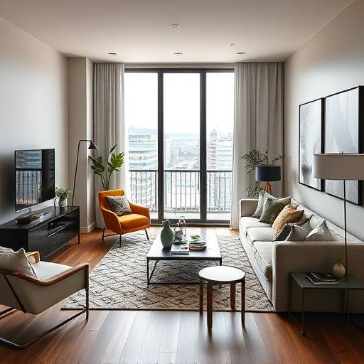 Interior photography of a modern San Francisco apartment, showcasing its stylish furniture and contemporary design.